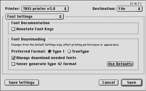 На закладке Font Settings следует включить опцию Always download needed fonts